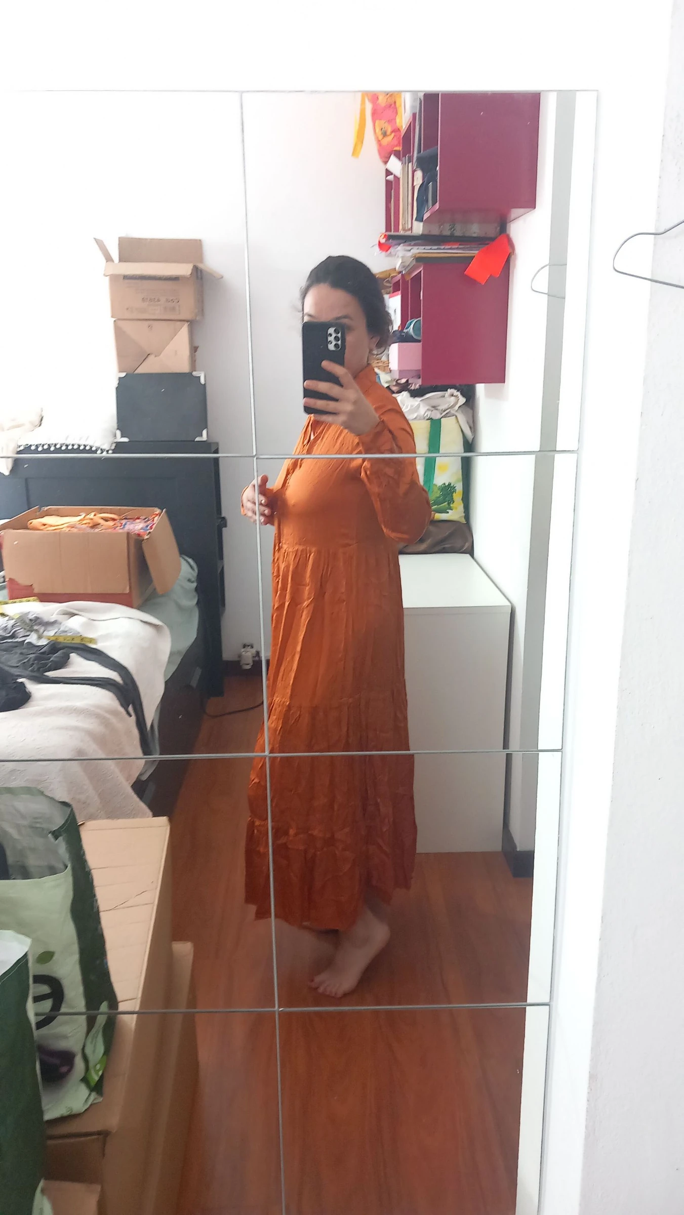 Vestido camisa laranja, Motel Fit's M/L – photo 12